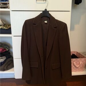 J. Crew Dark Brown Wool Blazer